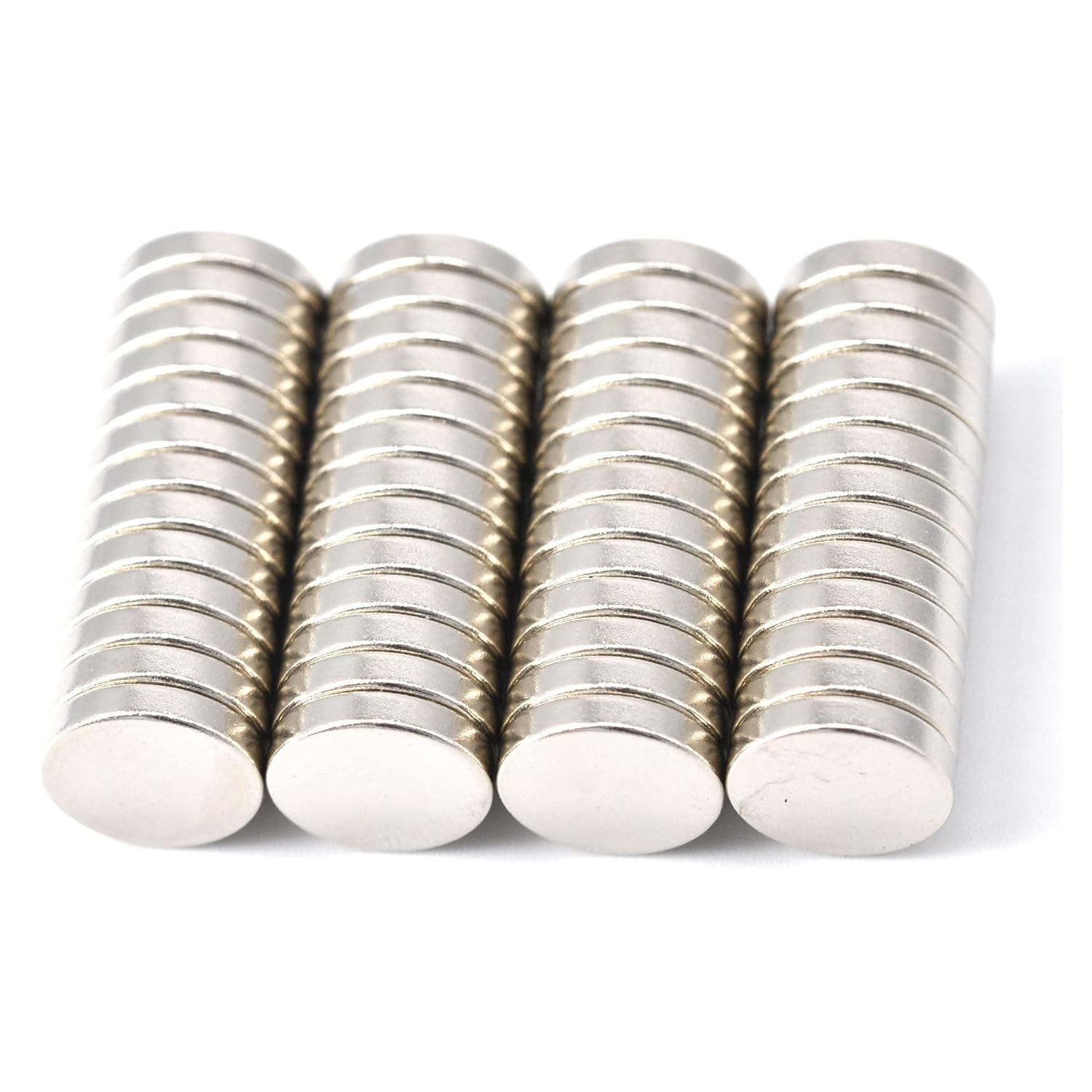 Magenesis 52 piezas Imanes de neodimio 10x2 mm extremadamente potentes, fuerza de sujeción aprox. 2 kg
