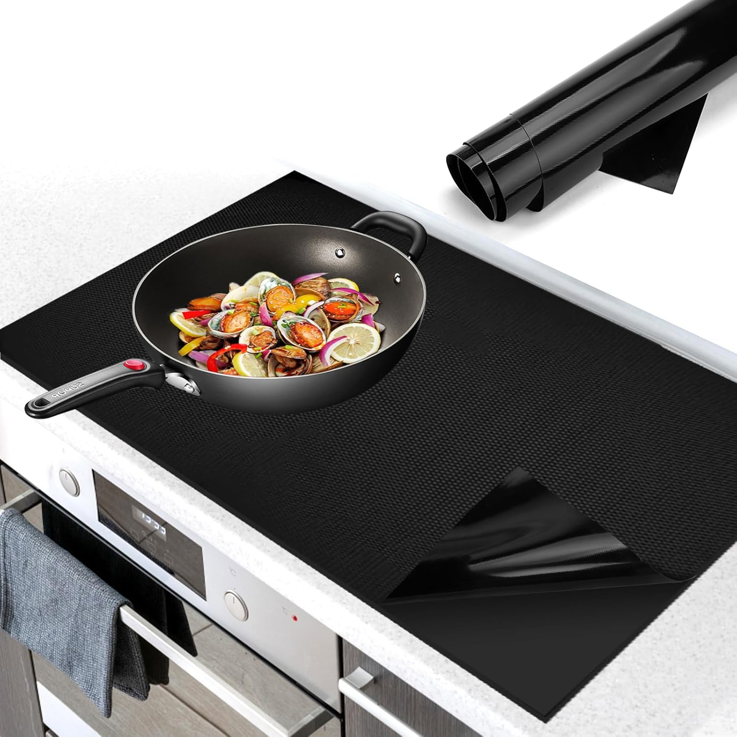53x60 cm Tapete Protector Placa Silicona Induccion Cocina