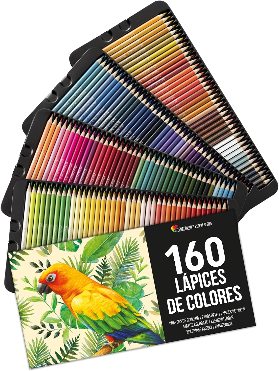 Zenacolor - 160 Lápices Colores - Para Adultos y Profesionales