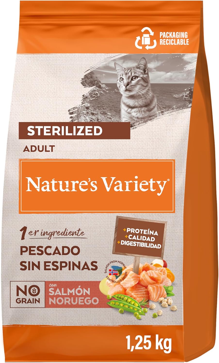Nature's Variety No Grain Pienso para Gatos Esterilizados con Pollo - 3kg