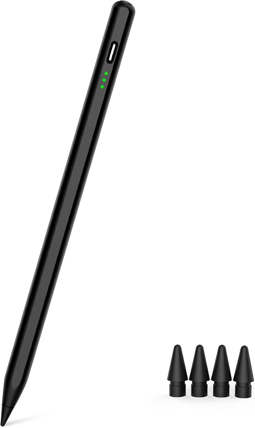 Lápiz para iPad 2018-2026, función magnética rechazo palma precision píxel