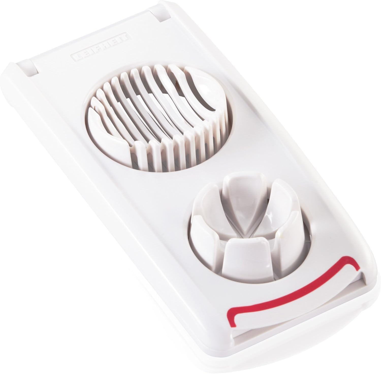 Leifheit Cortahuevos Combi ComfortLine, 3 Cortes con Hilos de Acero