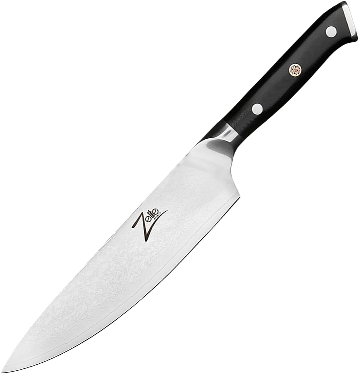 Zelite Cuchillo Cocina Profesional, Cuchillo de Chef de Acero Inoxidable para Cocinar, Diseño Japonés Dimensiones 20,32 cm para Casa y Restaurantes, Cuchillos Cocina Profesionales Muy Afilados