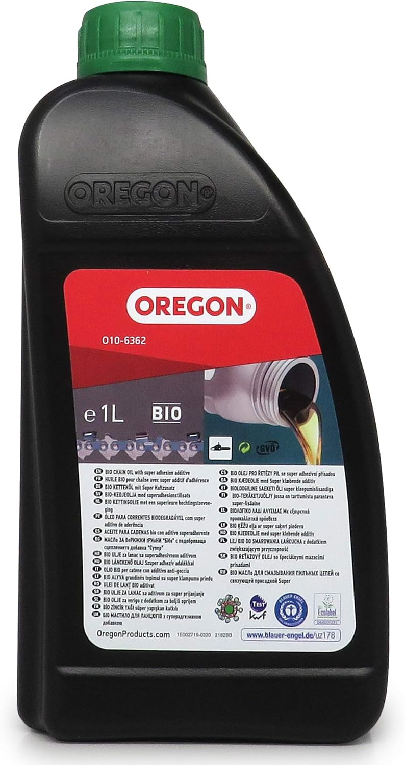 Oregon Aceite Orgánico y Biodegradable para Cadena de Motosierra, 1 L