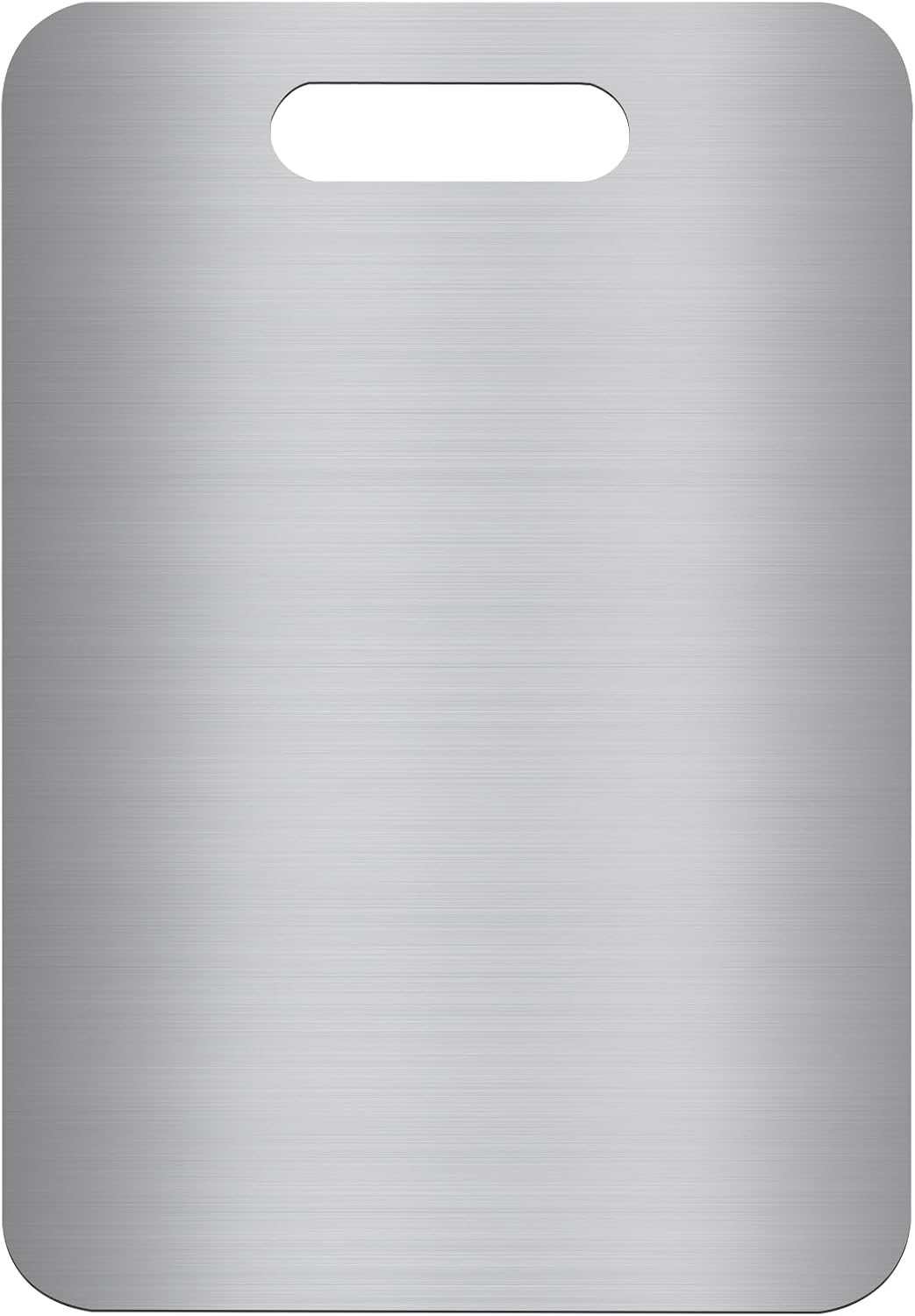 Tabla de Cortar de Acero Inoxidable 304, Doble Cara, Sin BPA, Ideal para Carne, Pan, Verduras y Frutas, Gran Superficie de Corte (34 x 23 cm), Duradera e Higiénica.