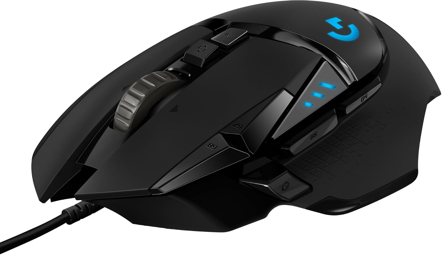 Logitech G G502 Hero Ratón Gaming con Cable, 25,600 dpi, Negro