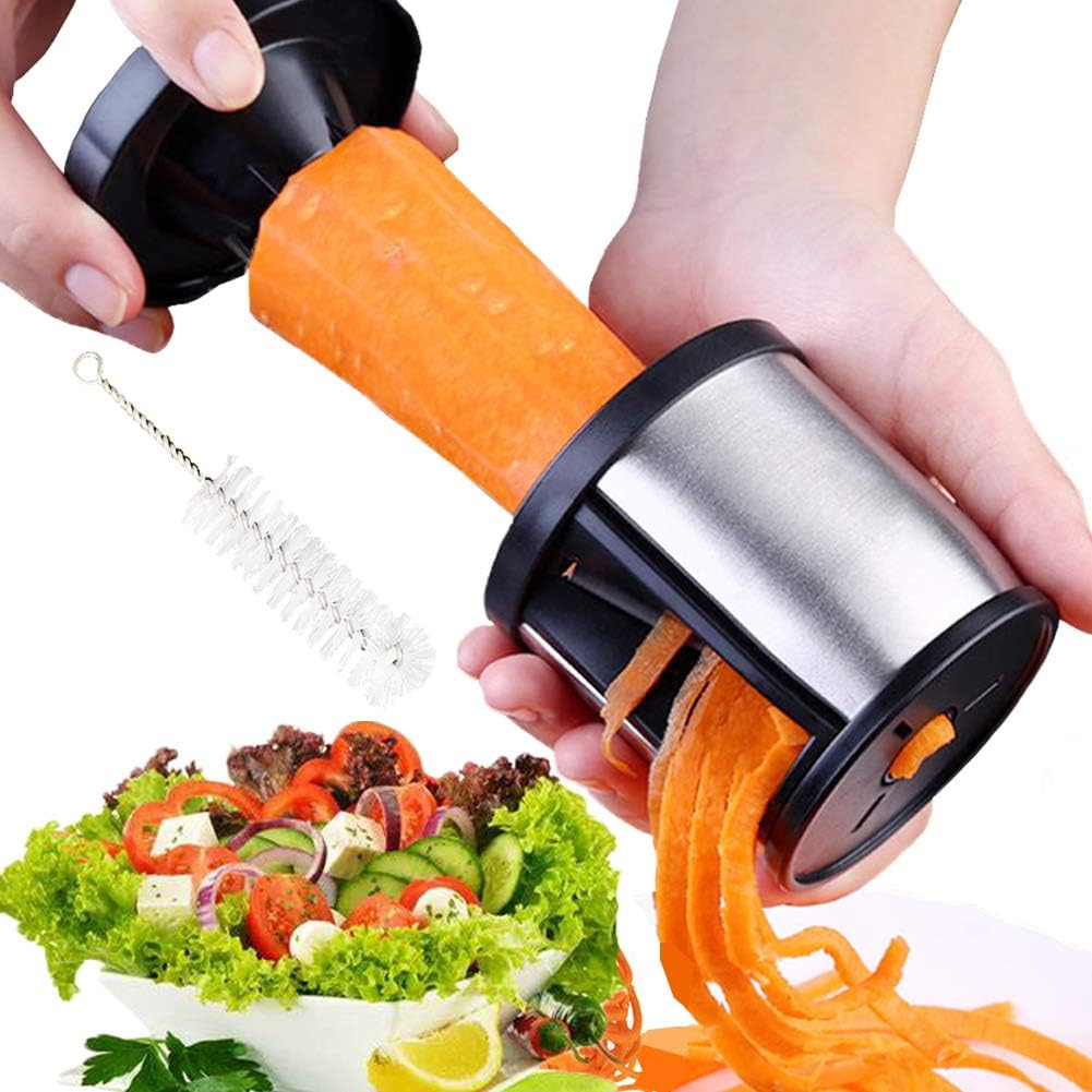 XREXS Cortador Espiral Manual Rallador Verduras Calabacín