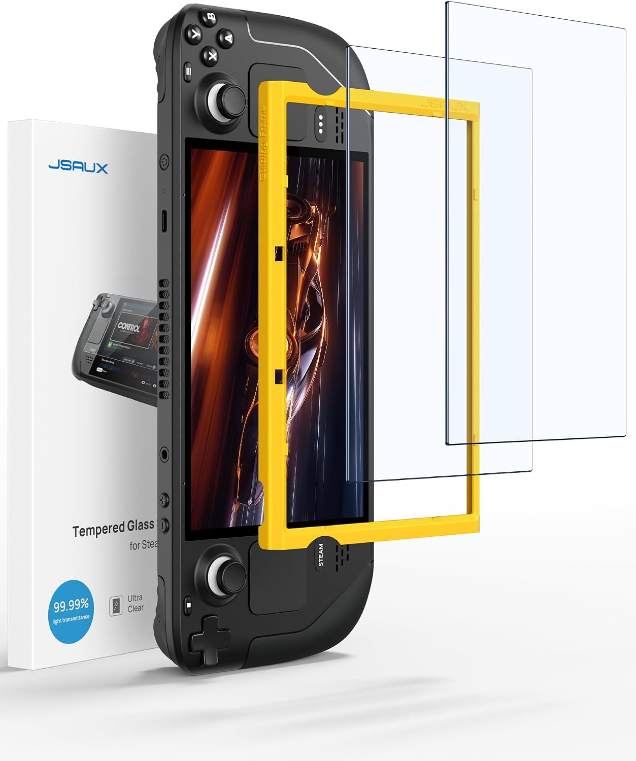 JSAUX Protector Pantalla Ultra HD para Nintendo Switch 2, Pack de 3