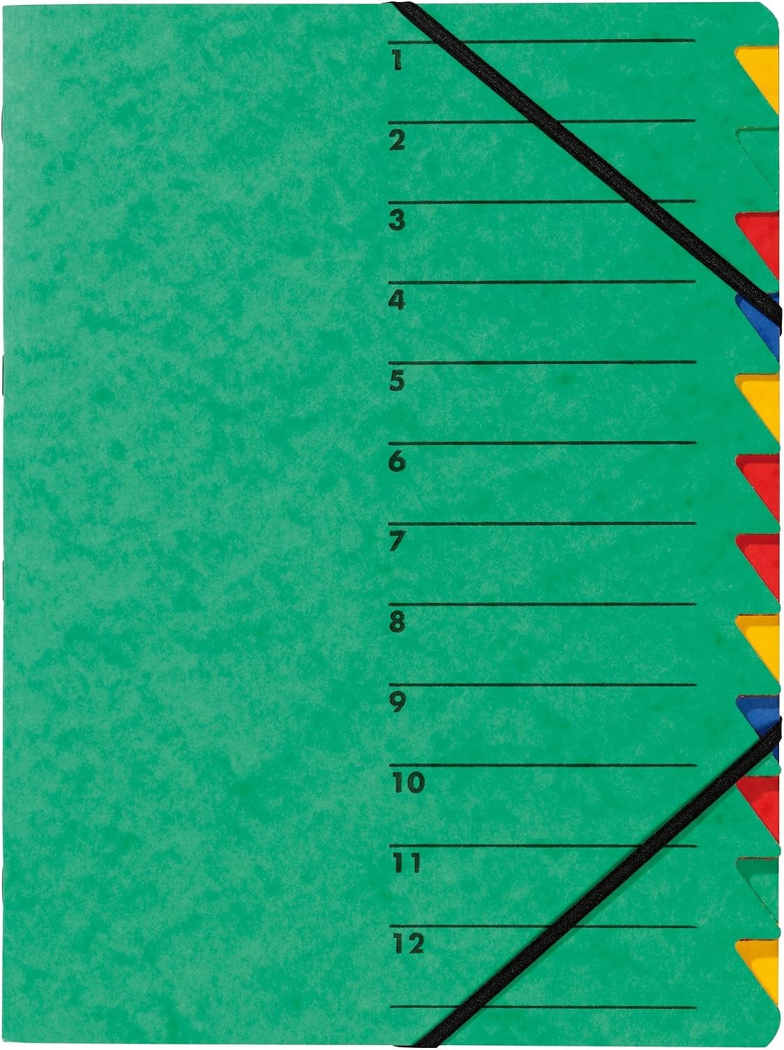 Pagna 24131-02 - Carpeta (DIN A4, cartón, 12 separadores de colores), color azul