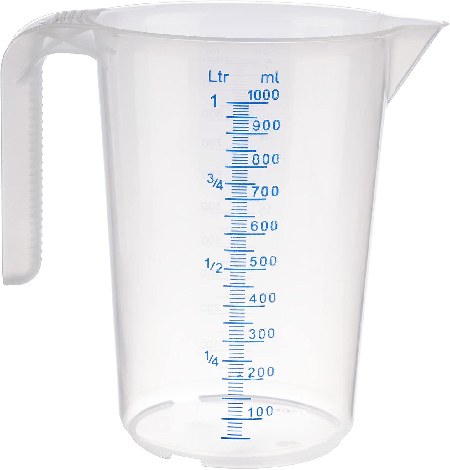 APS Vaso medidor de 2 l, diámetro de 15 x altura de 20,5 cm, mango abierto