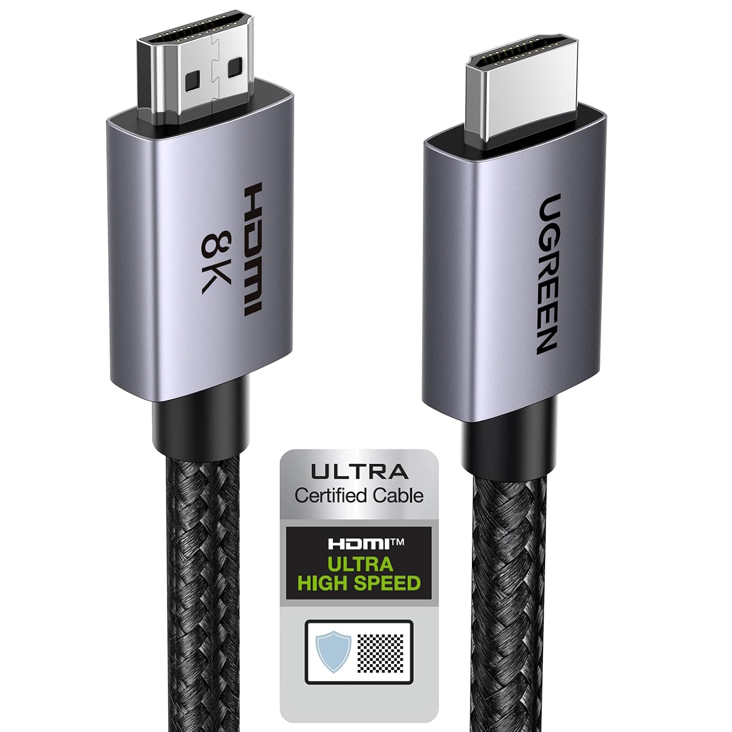 UGREEN 8K Cable HDMI 2.1 Certificado 8K 60Hz 4K 240Hz 48Gbps (2M)