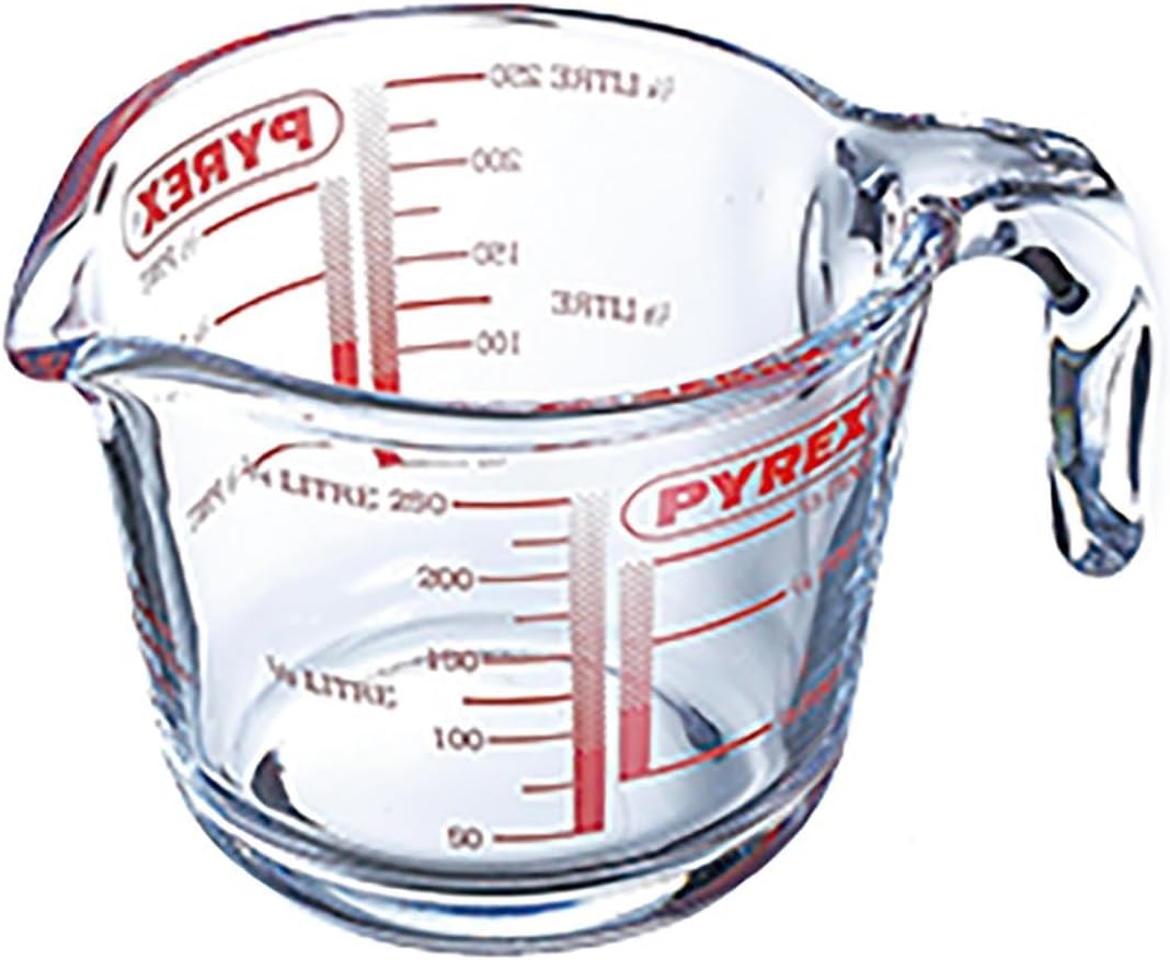 PYREX Classic - Jarra de Vidrio medidora de 1 l, Apta para microondas