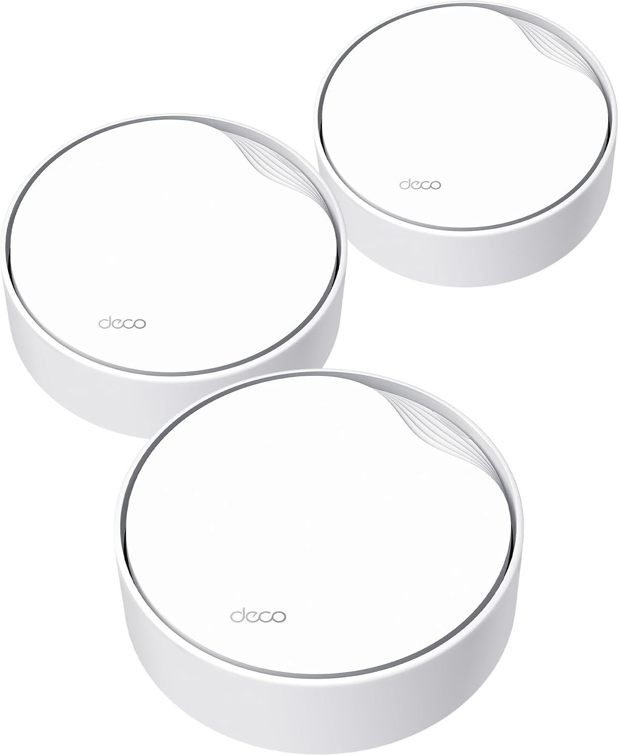 TP-Link Deco X50-PoE(3-Pack)- AX3000 Dual Band Wi-Fi 6 Mesh, Soporta alimentación PoE y DC, Puerto 2.5Gbps, Alcance hasta 600m², WPA3, Ideal para Casas Grandes