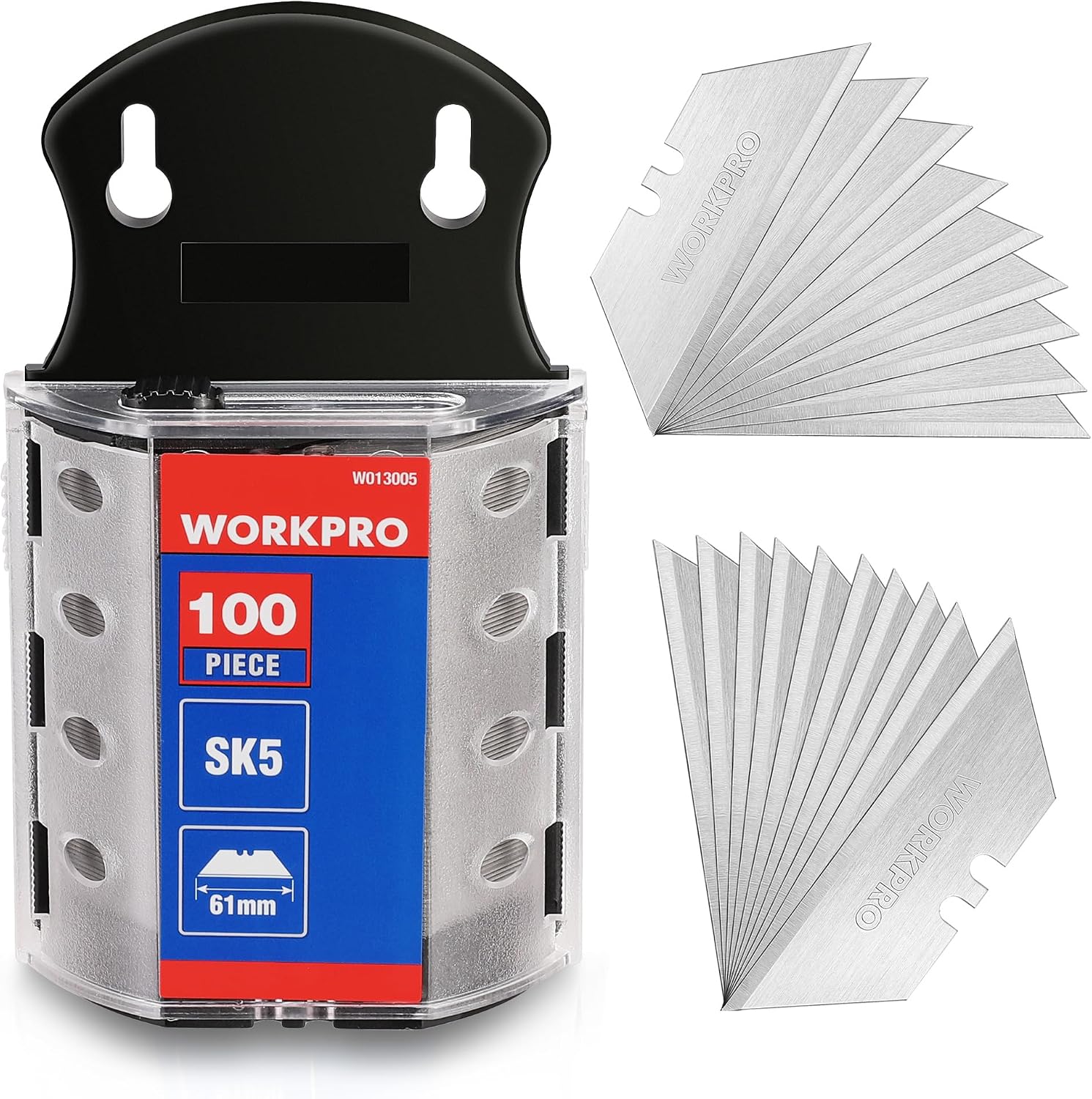 WORKPRO Cuchillas SK5 para Cúter 100 Piezas