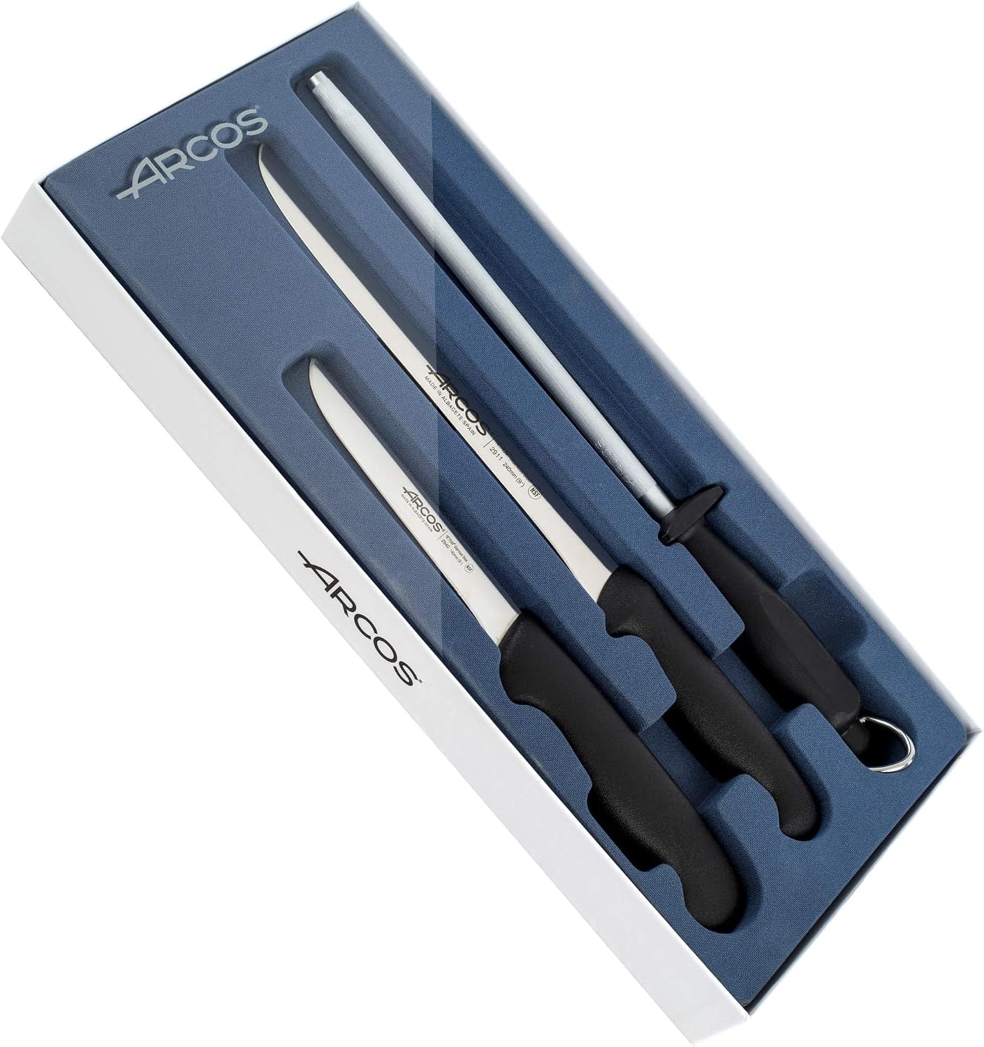 Arcos Set Jamonero Profesional Acero Inoxidable 3 Piezas