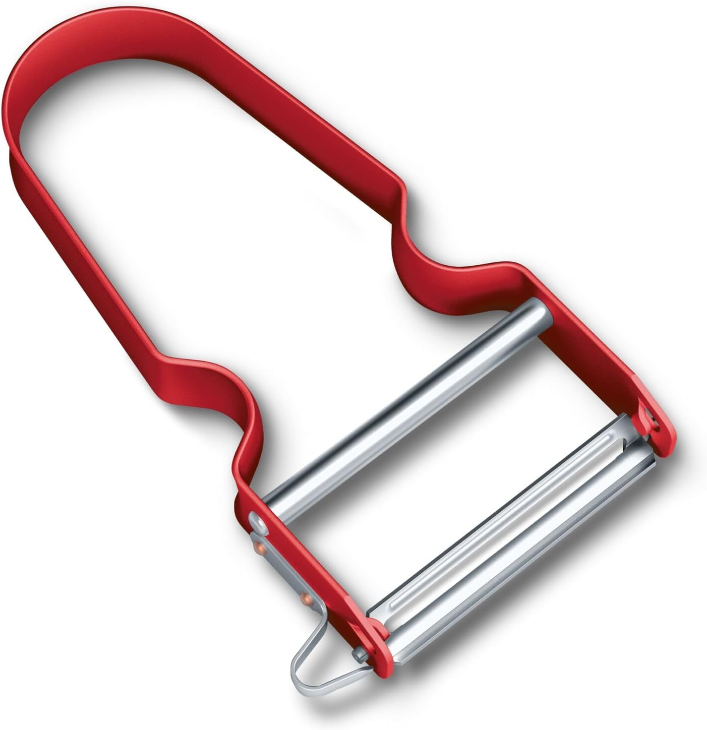 Victorinox REX Pelador, para fruta, verdura, extra afilado, borde recto, aluminio, rojo