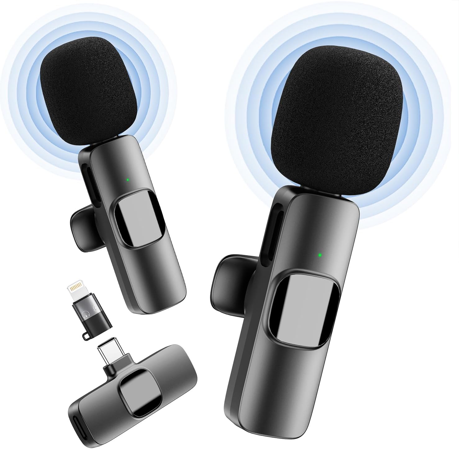 YRF micrófono inalámbrico para iPhone, microfono movil para Android iPad