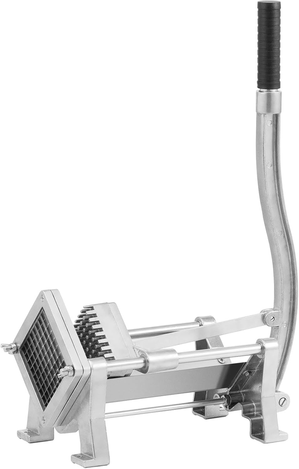 Royal Catering RCKS-3 - Cortador de patatas y verduras (incluye 3 cuchillas 8 x 8/10 x 10/12 x 12, manual, montaje en mesa y pared, acero inoxidable y aluminio, estable)