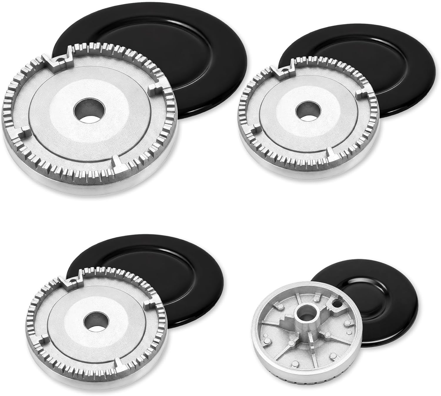 8 Piezas Tapas de Quemadores de Gas, Compatibles con SABAF
