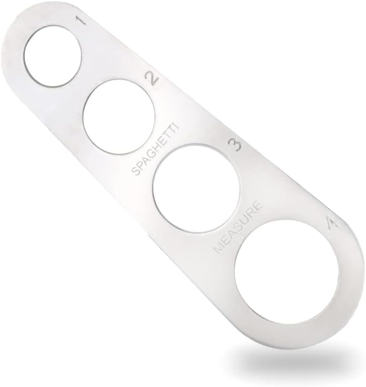 Lmyzcbzl Medidor de Espaguetis Acero Inoxidable, Dispositivo de Medición, Gadgets de Control de Pasta Con 4 Orificios, Herramienta de Cocina