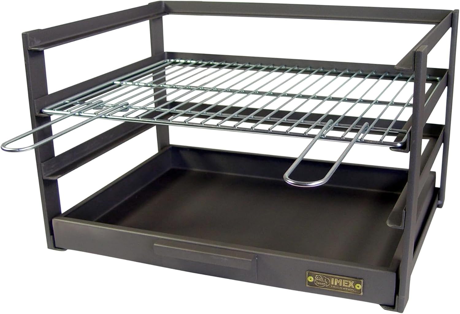 Imex El Zorro – Barbacoa Parrilla Cincada | 57x41x35 cm | Con Cajón Recogecenizas y Parrilla Resistente | Ideal para Barbacoas de Carbón y Leña