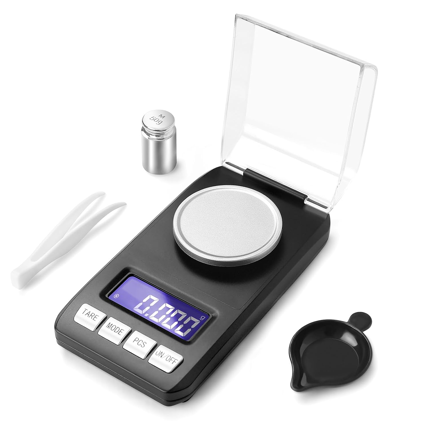 0,001g/50g Digital Báscula Precisión, Balanza Miligramos de Alta Precisión