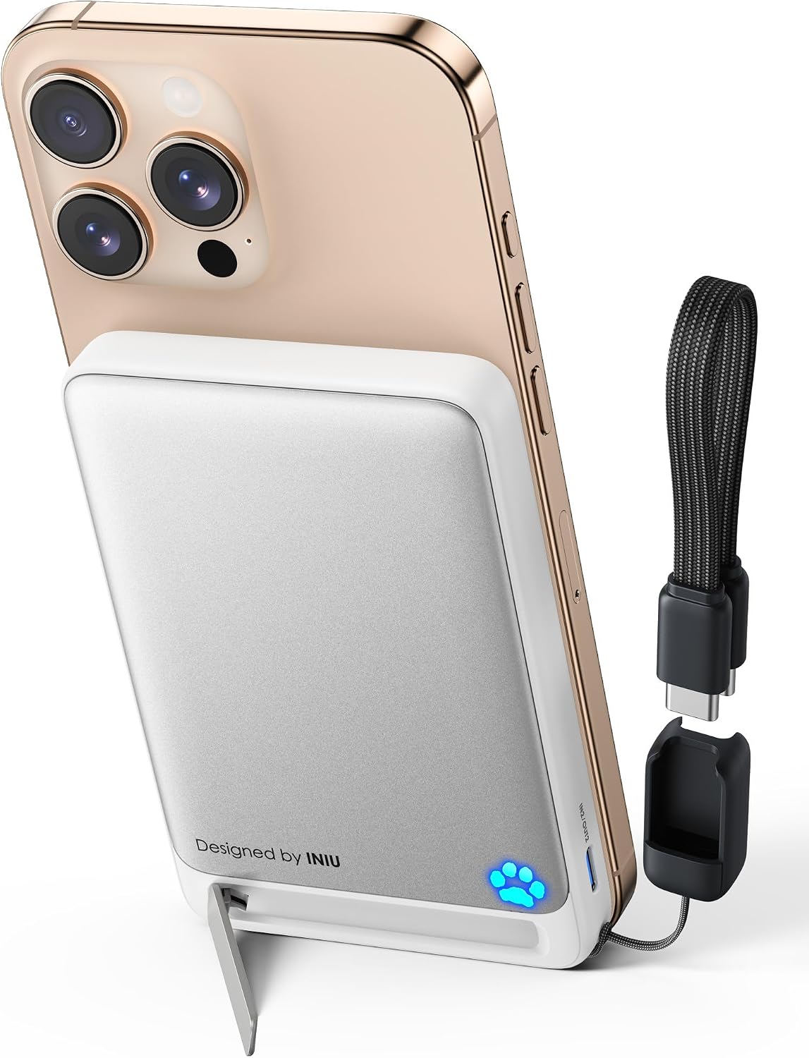 INIU 45W Power Bank, Fino 10000mAh Inalámbrico Magnético Batería Externa