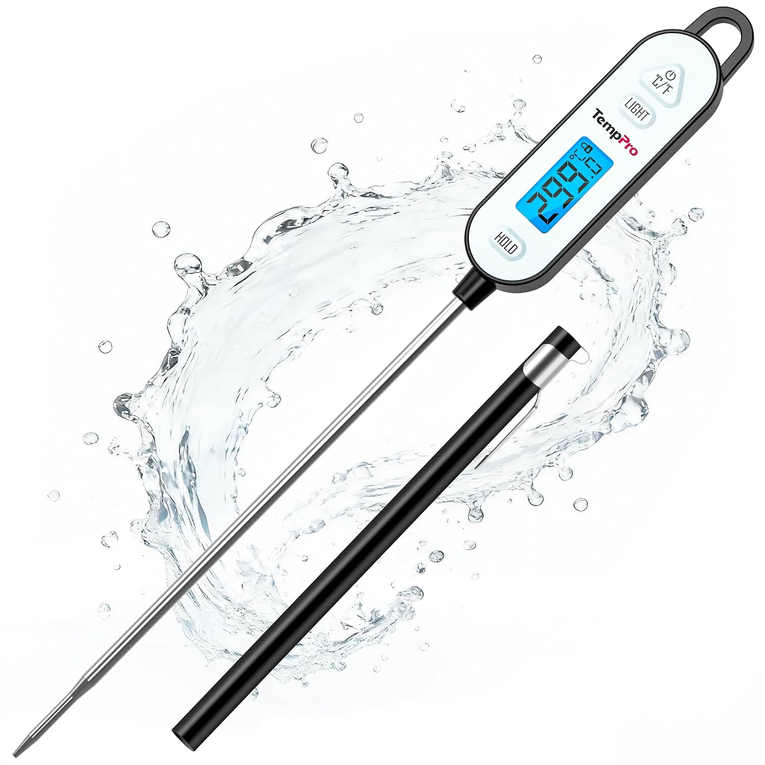 TempPro TP515 Termómetros digitales para carne, retroiluminación