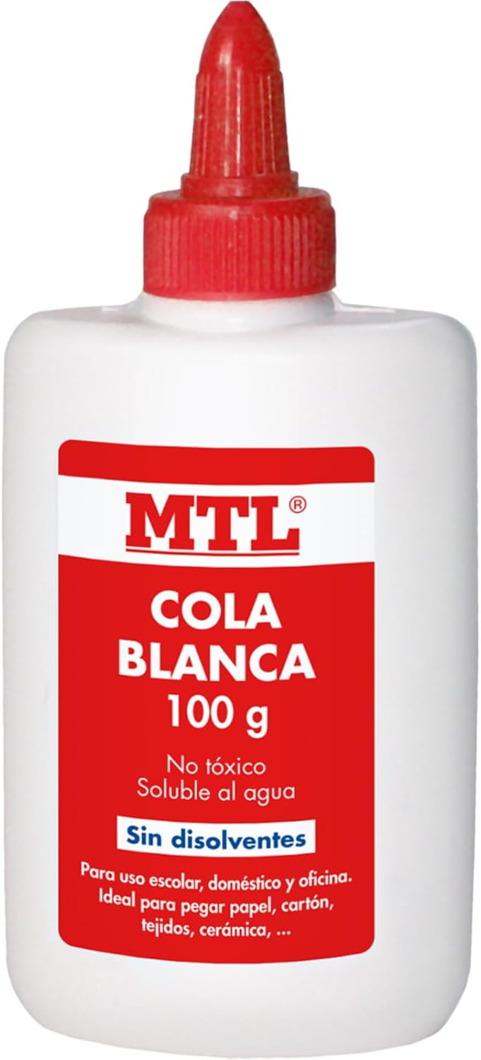 Dohe - Cola Blanca (1 kg.) - Manualidades, Papel, Madera, Cartón, Pegamento Líquido de Secado Rápido, Antimanchas, Botella Grande 1 Litro, Uso Infantil, Oficina y Hogar