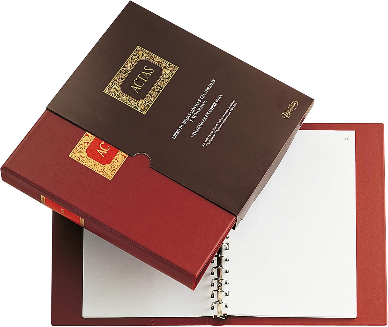 Miquelrius - Libro de Actas A4 Hojas Móviles, 100 Hojas Foliadas