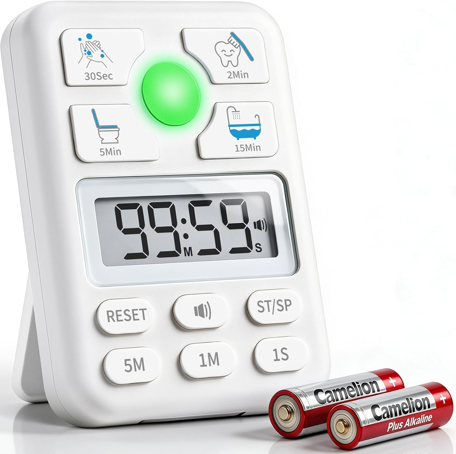 VOCOO Temporizador Visual 4 en 1 para Niños, Digital con Cuenta Atrás