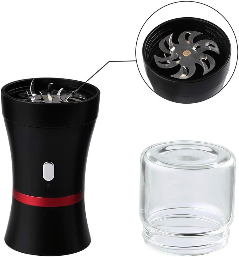 Mini molinillo eléctrico mejorado Spice Smart Herb de 400 mAh con tarro de 50 ml, fácil de transportar (molinillo)