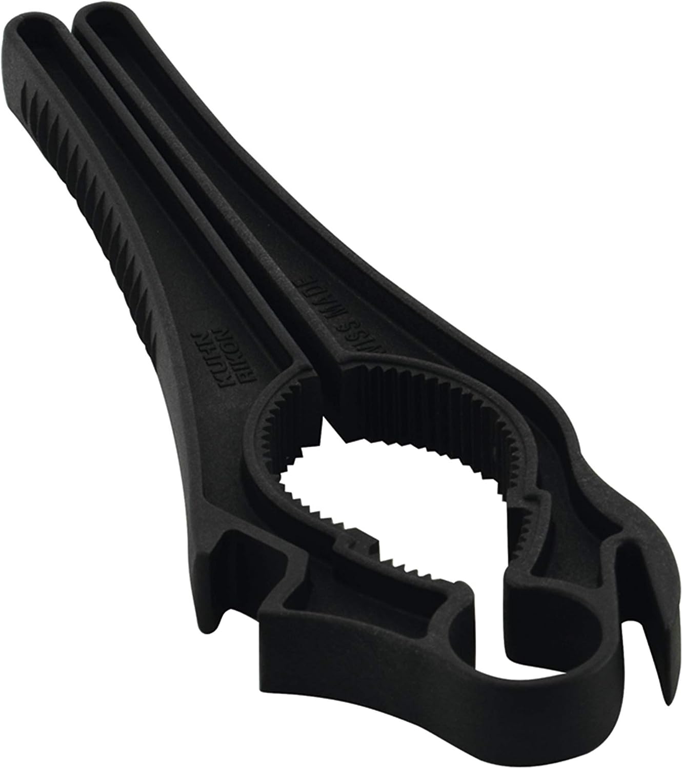 KUHN RIKON 5 en 1 Swiss Multiabridor gris, 5 funciones para abrir botellas, tapas de tubos, etc., abridor para diferentes aplicaciones
