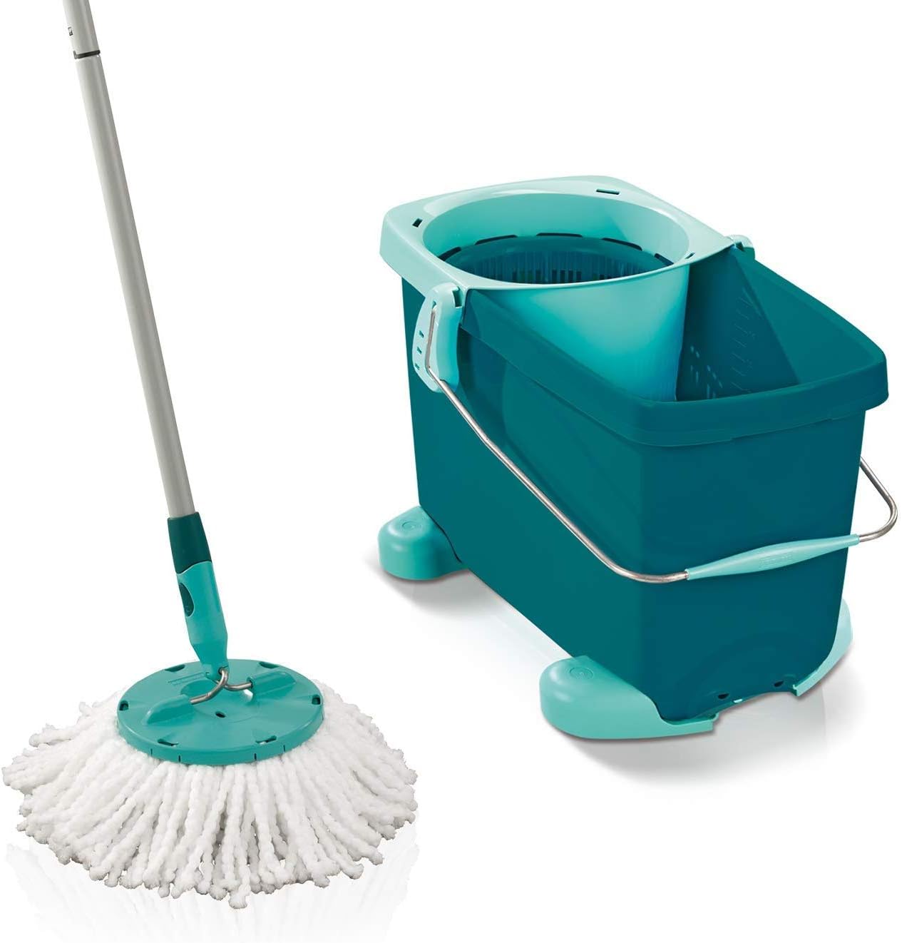 Leifheit Set de Fregona CLEAN TWIST Disc Mop Ergo, Giro Patentado