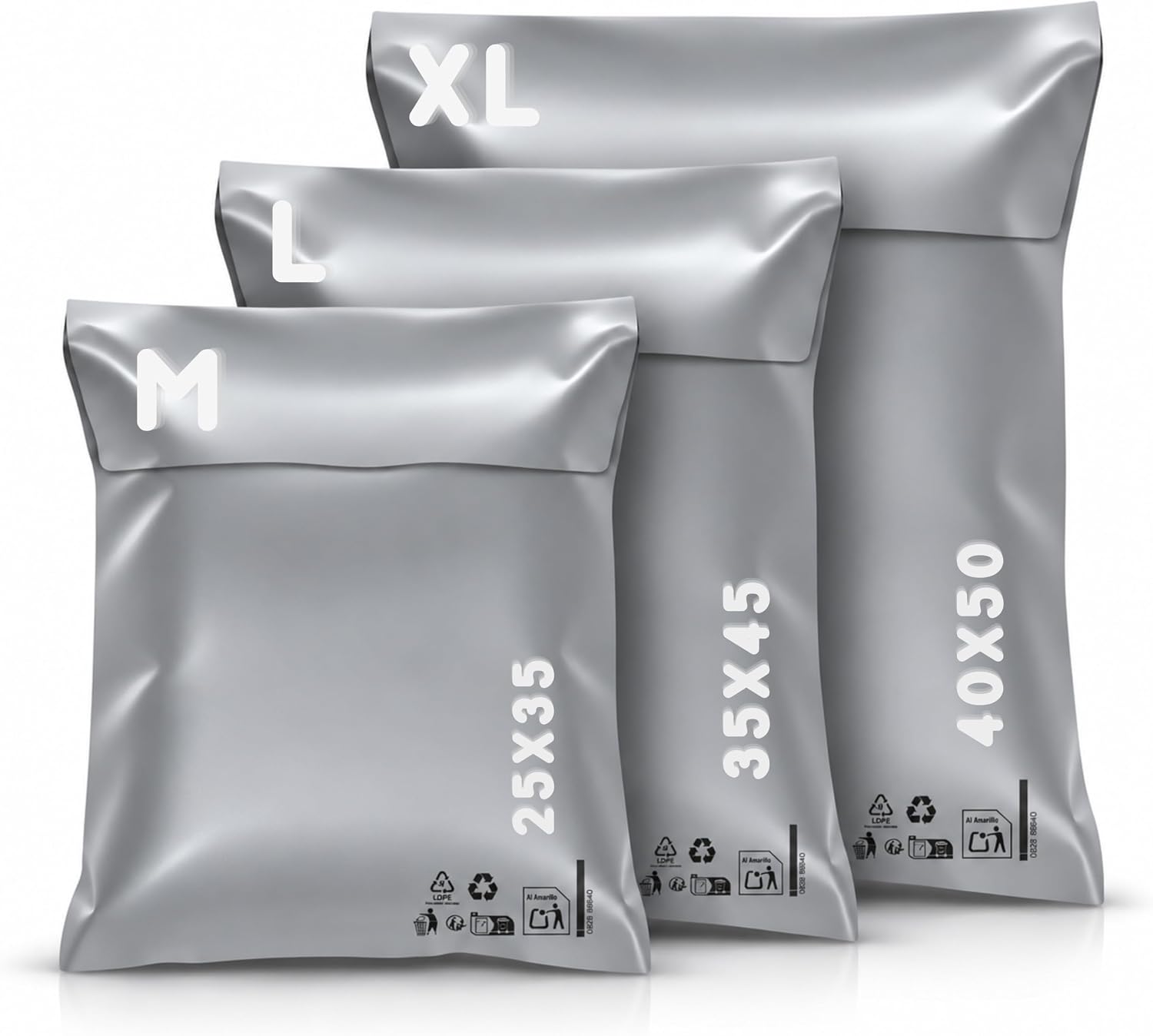 RAGO® Juego de 30 piezas Bolsas envio Vinted M-10 L-10 XL-10 I Sobres Envios I Bolsas para envios de ropa vinted I Embalaje para envíos I Bolsas de envio paquetes vinted