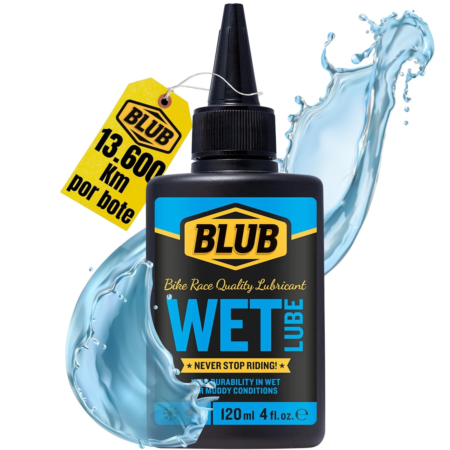 BLUB Ceramic Lube 120ml | Aceite Ceramico Cadena Bicicleta | Lubricante Bicicleta para Engrase Cadena Bicicleta | Bike Lube para MTB, BMX y Bici Carretera | Grasa Bici para Todas Condiciones, Verde