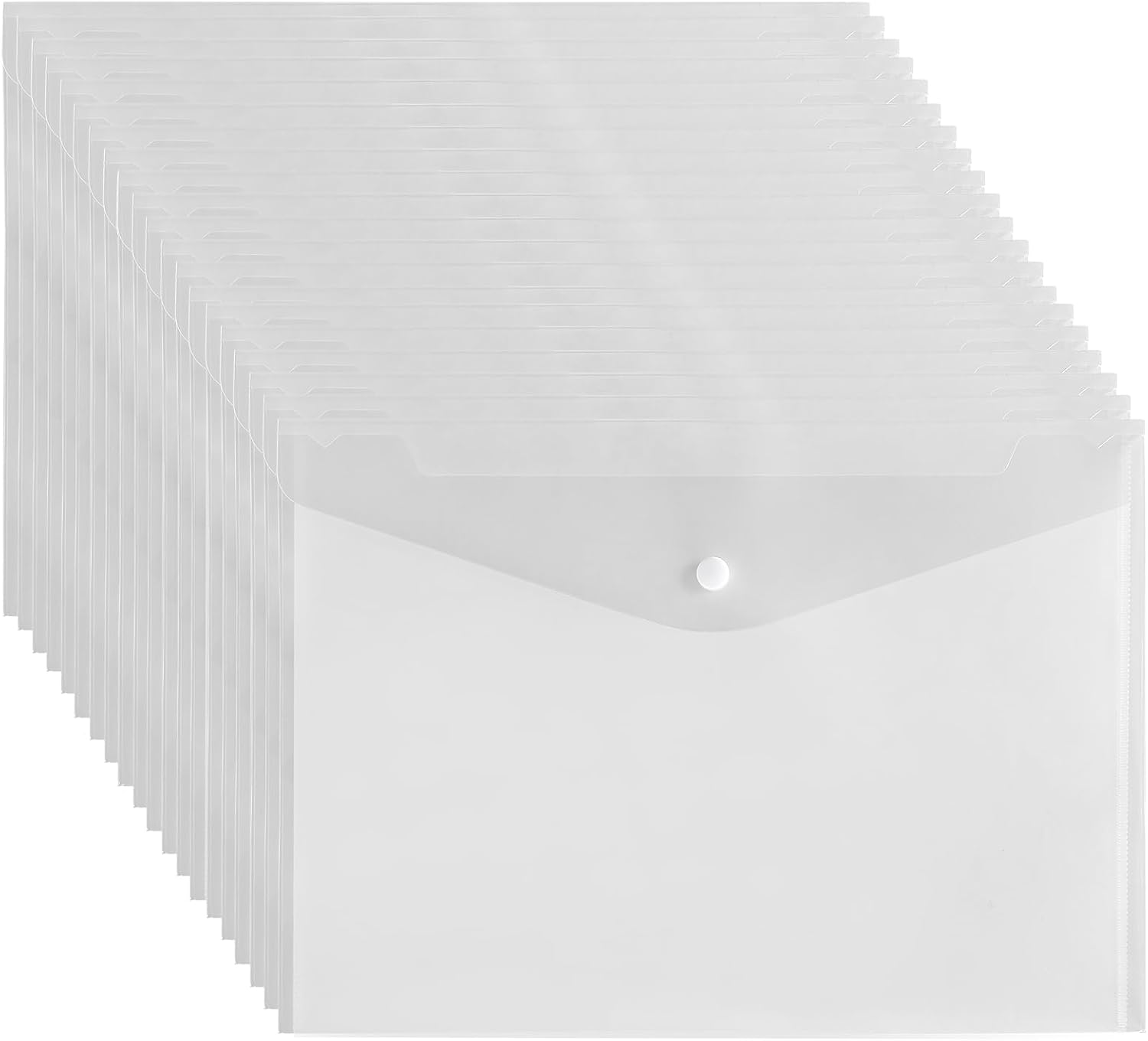 CRESZZLE 20 fundas plastico a4 transparente, plasticos archivador, folders transparentes a4 - Utilizado para la vida diaria y viajes, adecuado para estudiantes, profesores, etc.