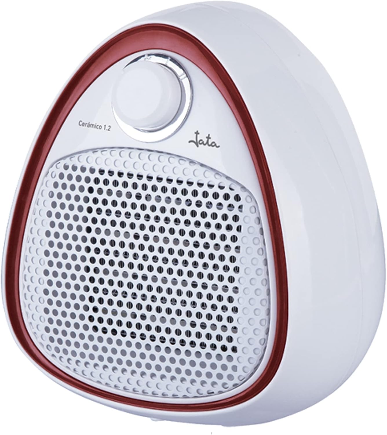 JATA TC73 - Calefactor Eléctrico con 2 Potencias de Calor y Ventilador. 1200 W. Super Silencioso. 45 dB. Calentamiento Rápido. Antivuelco. Calefactor Cerámico, Mayor Rendimiento