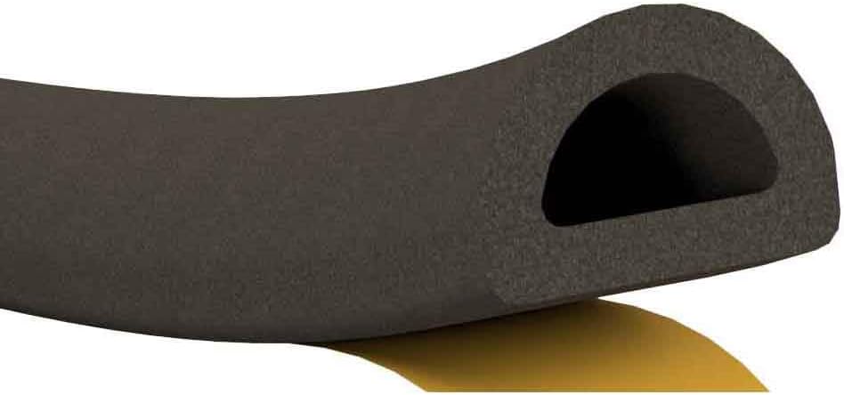 Stormguard EPDM Burlete autoadhesivo de goma para puerta y ventana, rollo de 10 metros, perfil en P, color blanco