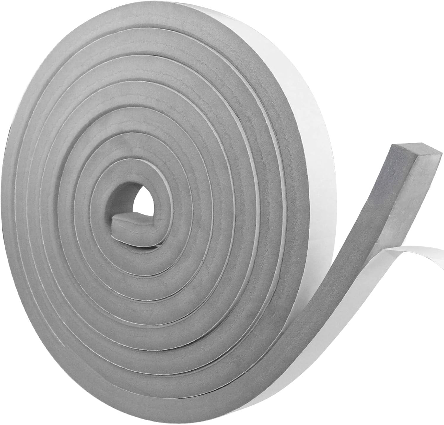 Cinta de Sellado Autoadhesiva, Espuma de Sellado Gris, 20 mm(W) x 10mm(T), Cinta de Espuma de Puerta de Ventana, Resistente a la intemperie, Anticolisión, Insonorización, longitud total 5m