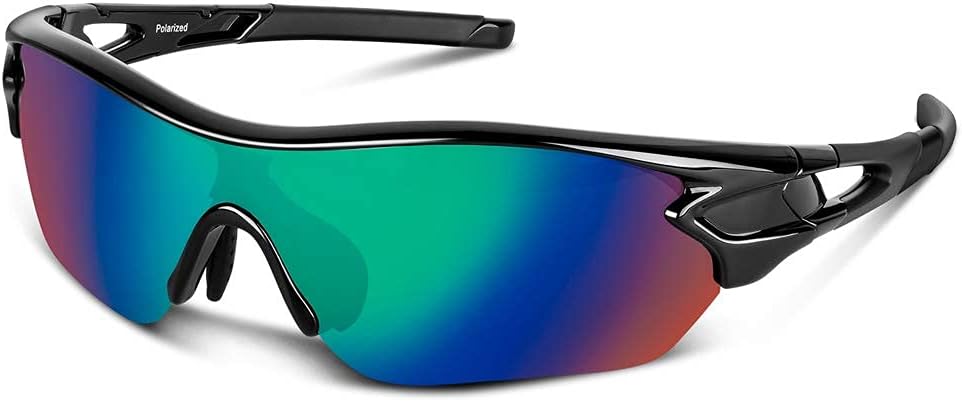 BEACOOL Gafas de Sol Polarizadas Gafas de Sol Deportivas Unisex Protección UV400 con Monturas Ligeras para Esquiando Ciclismo Carrera Surf Golf Conduciendo