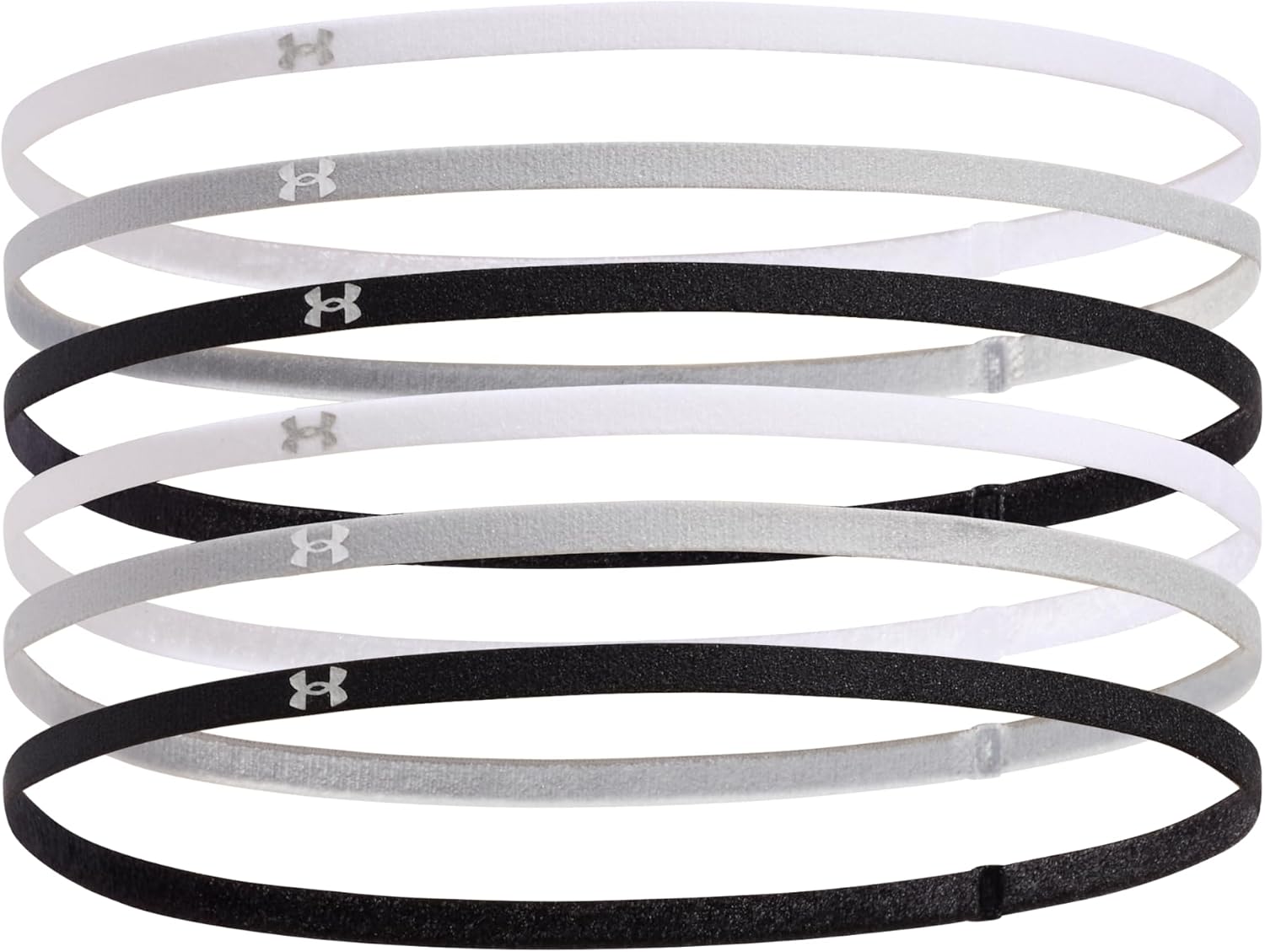 Under Armour W MINI ELASTIC 6PK - Negro/Gris Mod - OSFM