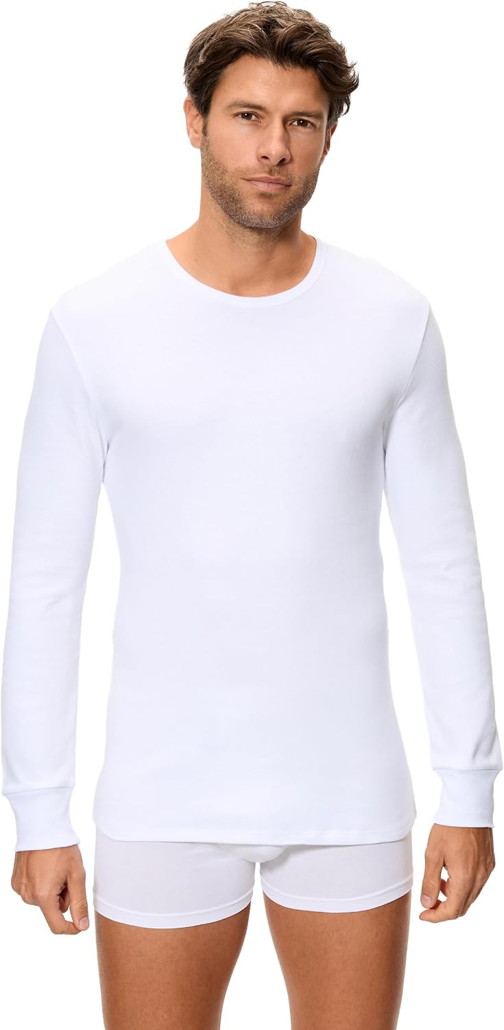 Abanderado Camiseta térmica de Manga Larga y Cuello Redondo 100% Algodón x1