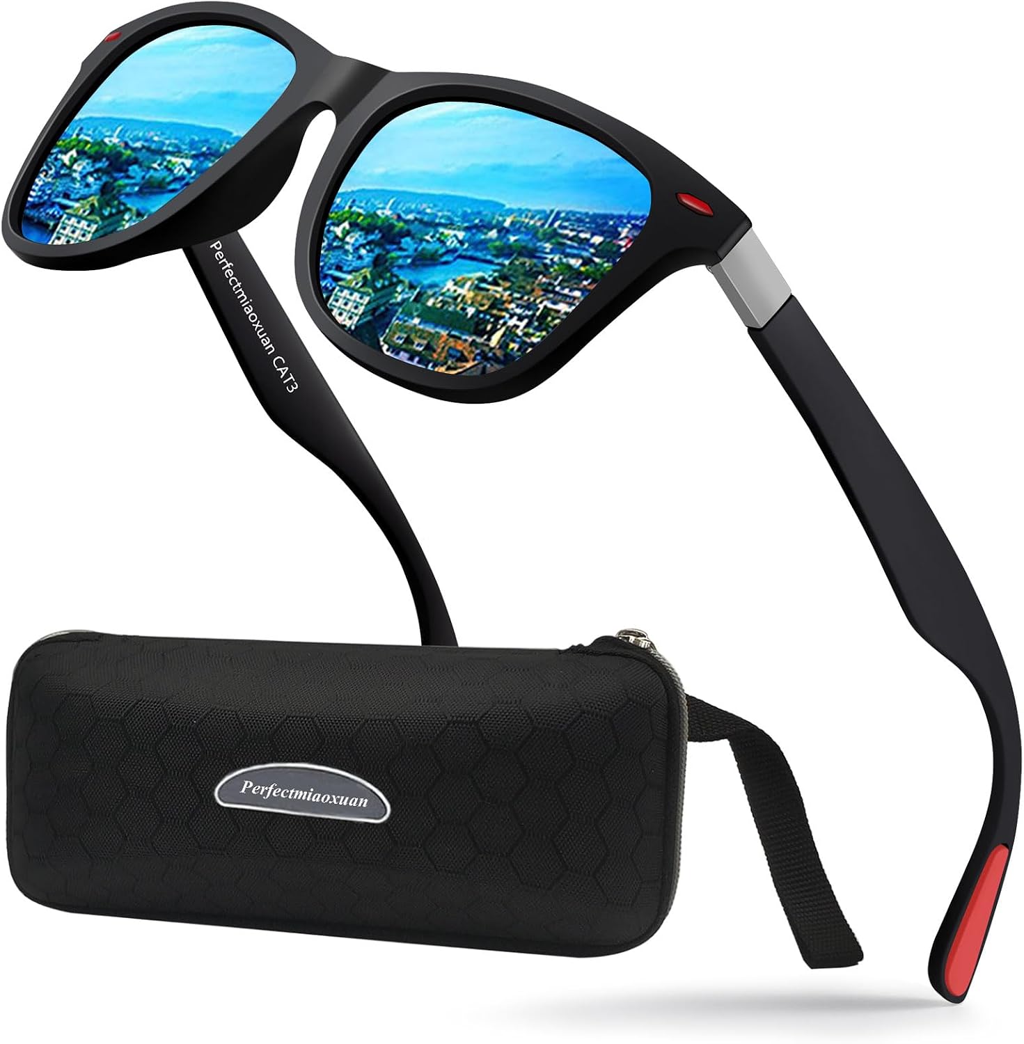 Polarizadas Gafas de Sol Hombre Mujer Cuadradas Clásicas Protección UV400