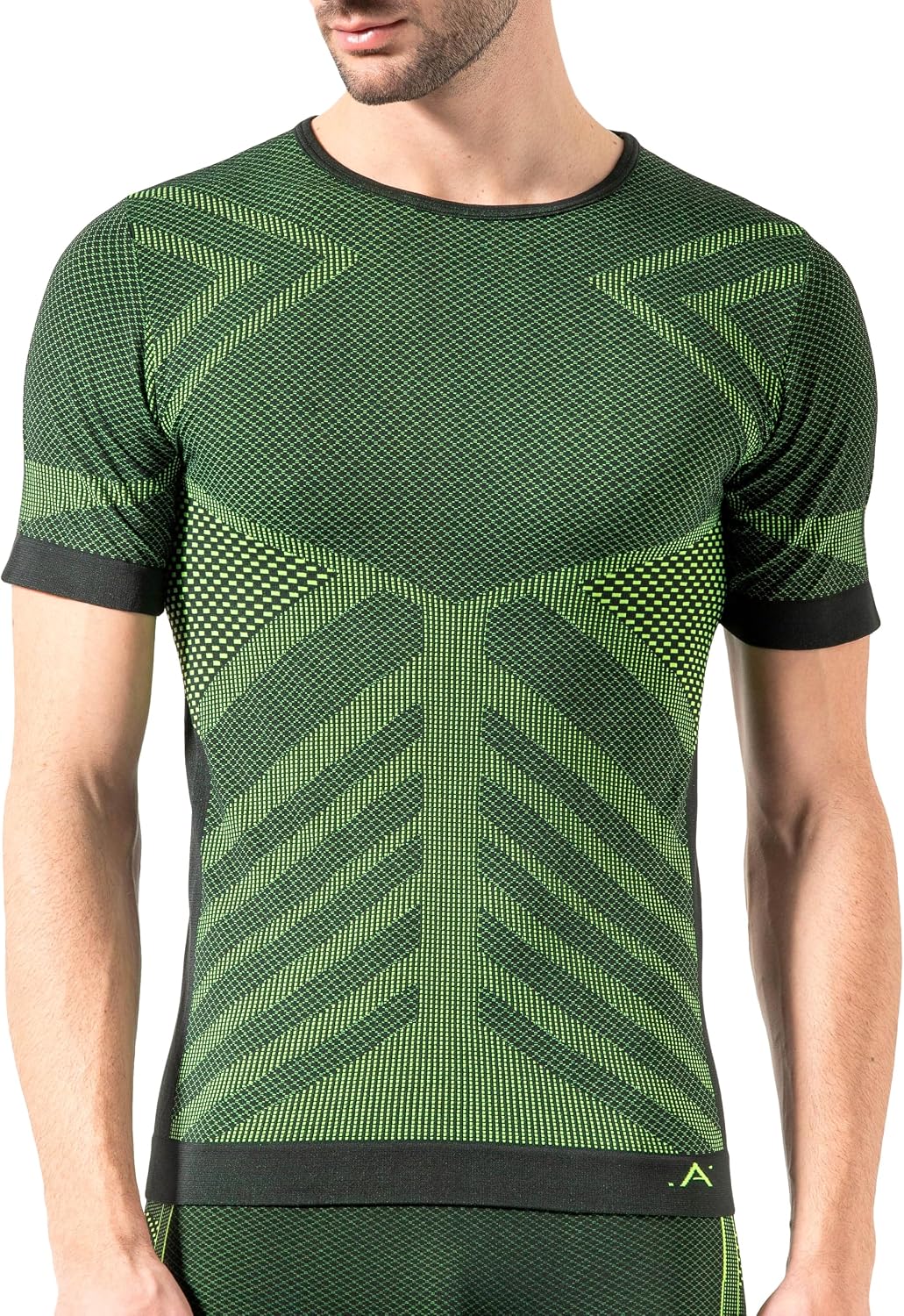 Risalti Camiseta Termica Hombre Manga Corta Energy - Camiseta Manga Corta Hombre Elástica y Transpirable, Ropa Interior Hombre, Camiseta Interior Hombre Sin Costuras - Made in Italy