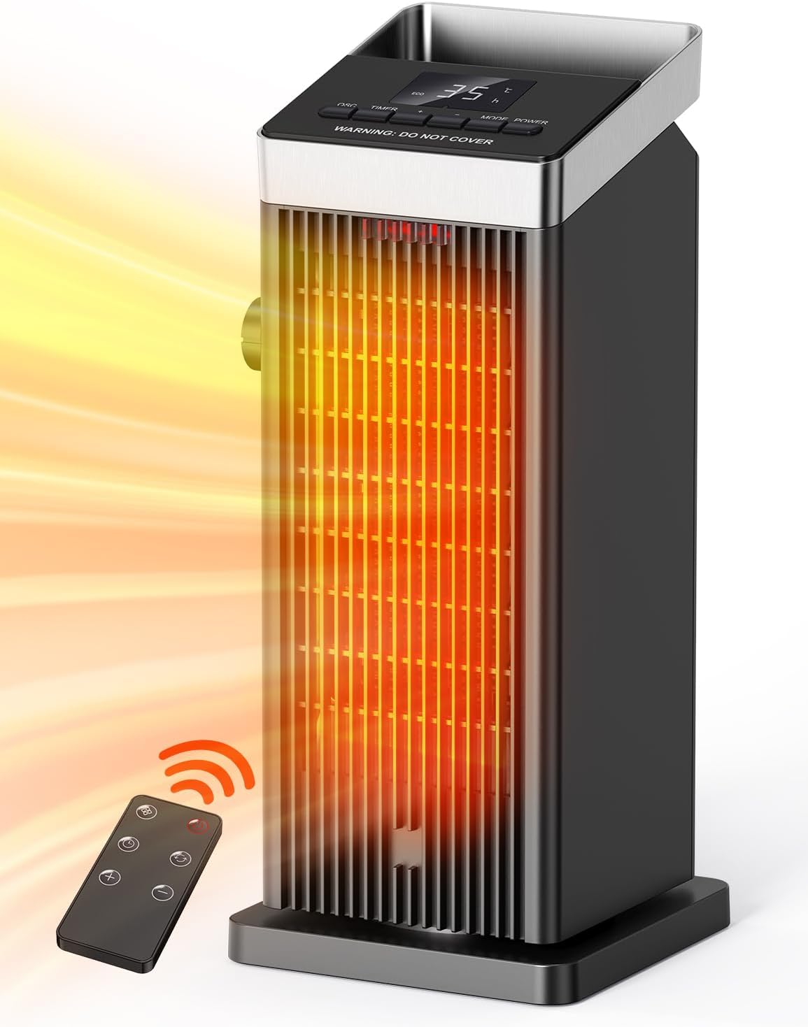 QEXREED Calefactor Bajo Consumo, 2000W PTC Cerámico Calentador Electrico