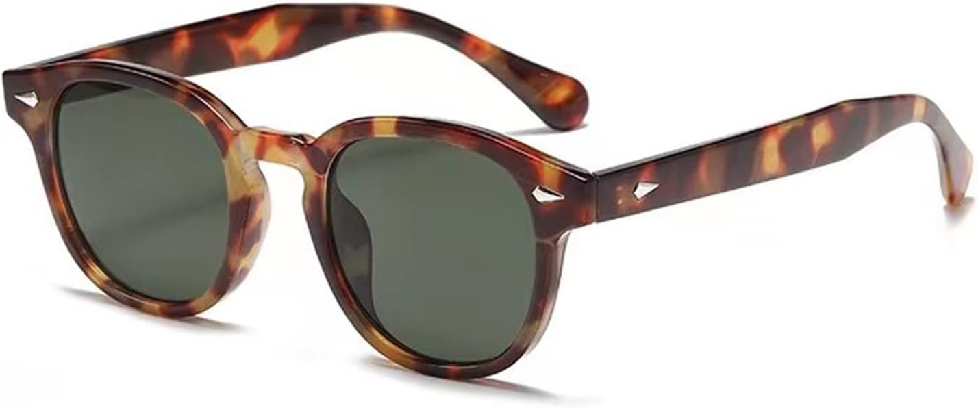 Gafas de sol redondas UV400 vintage Style Depp para hombres y mujeres, gafas viaje de conducción moda para senderismo