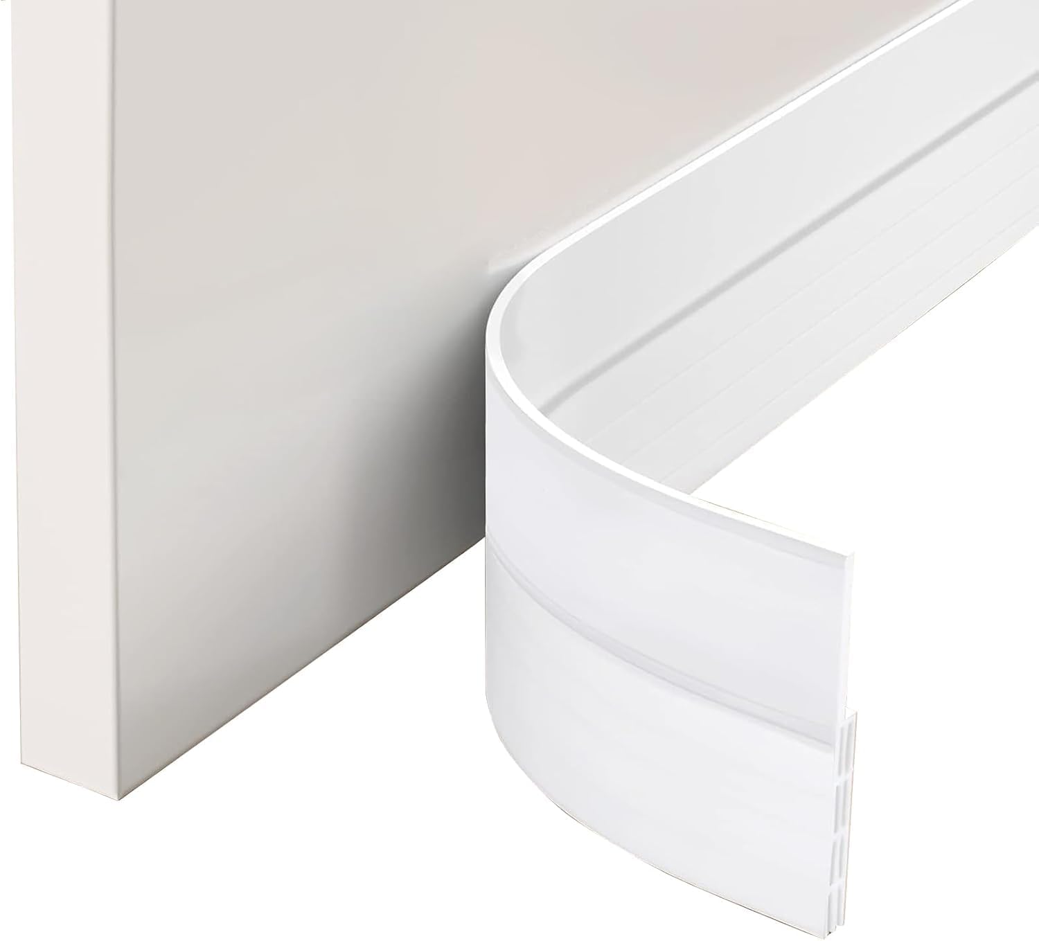 EXTSUD Tira de Sellado Burlete Bajo Puerta Tira Autoadhesiva Silicona para Puerta Aislamiento Acústico/a Prueba de Viento/Anti-Bug de Sellado, 5x100cm Negro