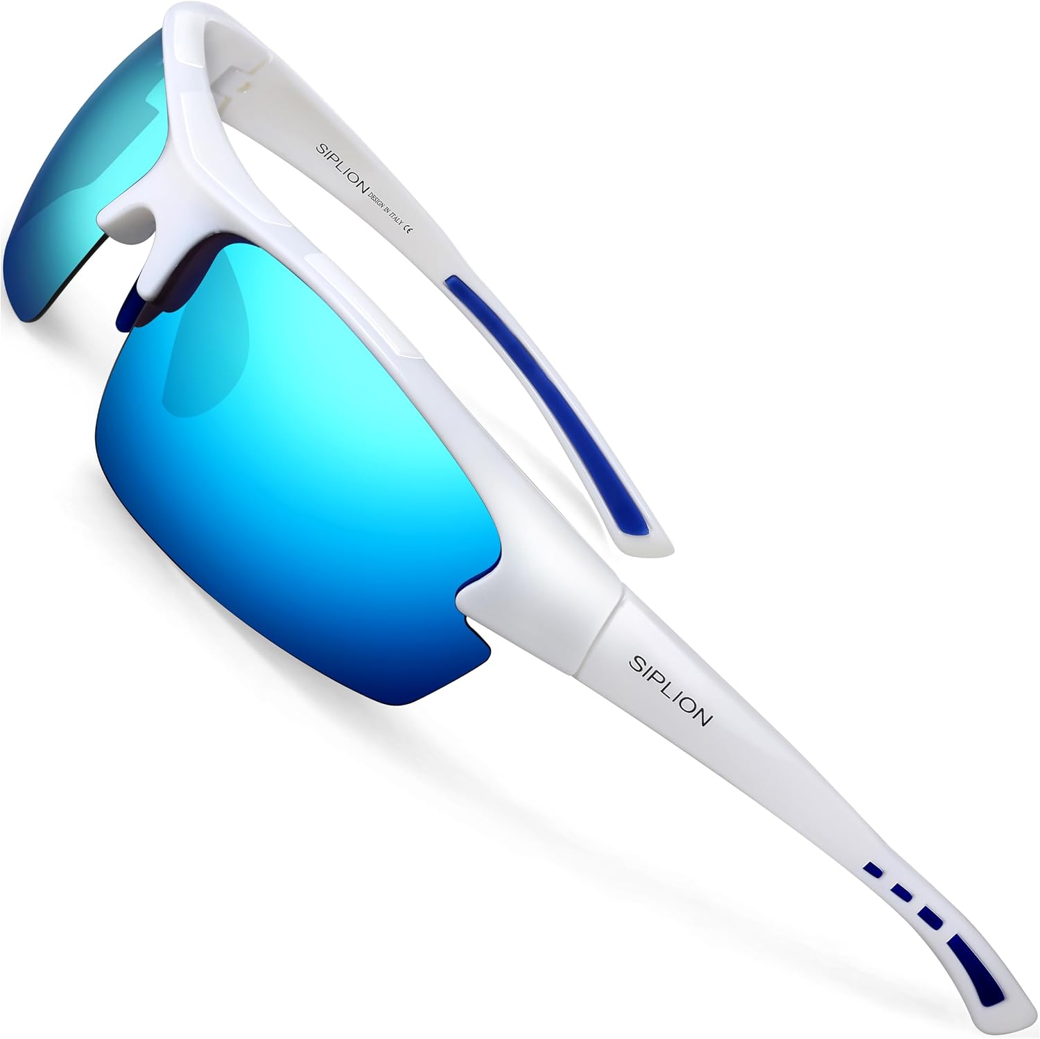 SIPLION Gafas de Sol Hombre Polarizadas Deportivas UV400 con Montura TR90