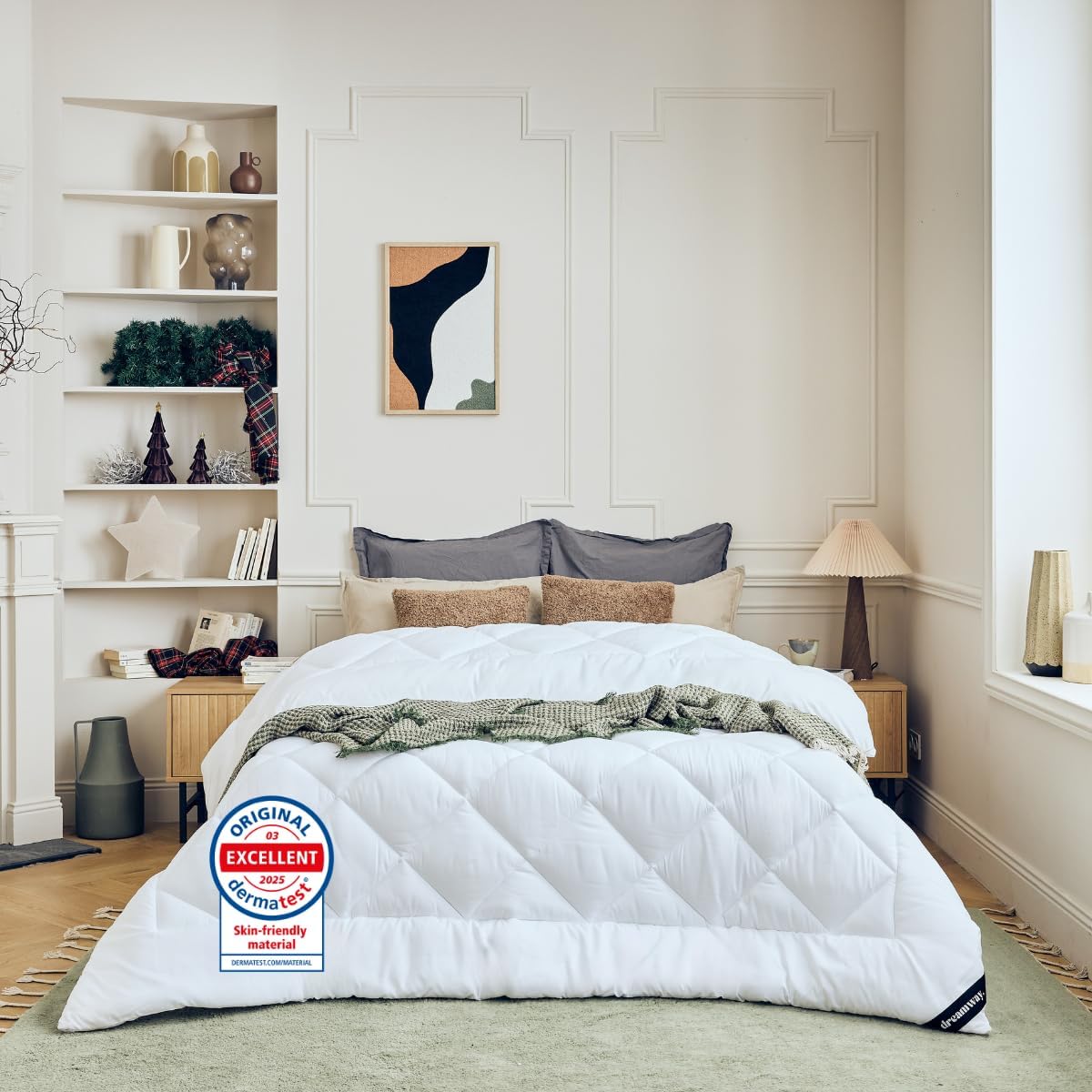 DREAMWAY Edredón Nórdico de Invierno 200x200 cm - Relleno 450 g/m²